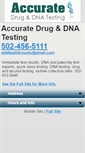 Mobile Screenshot of accuratedruganddnatesting.com