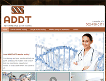 Tablet Screenshot of accuratedruganddnatesting.com